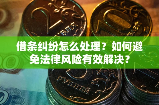 济南借条纠纷怎么处理？如何避免法律风险有效解决？