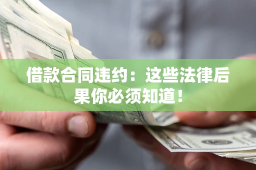 济南借款合同违约：这些法律后果你必须知道！