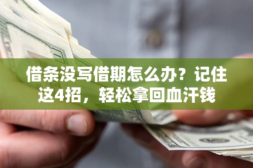 济南借条没写借期怎么办？记住这4招，轻松拿回血汗钱