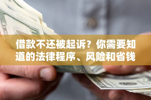济南借款不还被起诉？你需要知道的法律程序、风险和省钱技巧